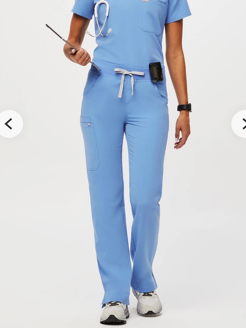 Figs Kade Straight-Leg Scrub Pants Ceil Blue